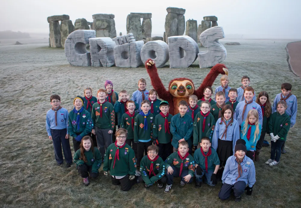 “The Croods” Salute Spring Solstice at Stonehenge