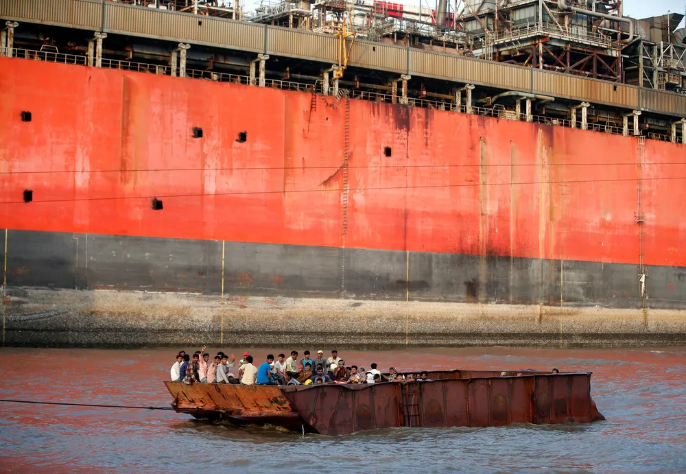 The Ship Graveyard in Gujarat