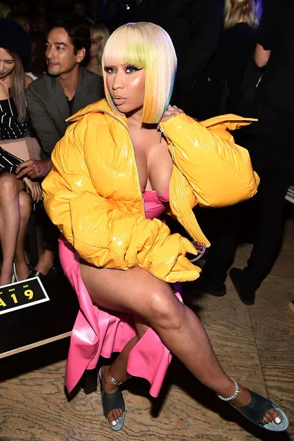 Nicki Minaj attends Opening Ceremony – Front Row – September 2018 – New York Fashion Week at Le Poisson Rouge on September 9, 2018 in New York City. (Photo by Theo Wargo/Getty Images)