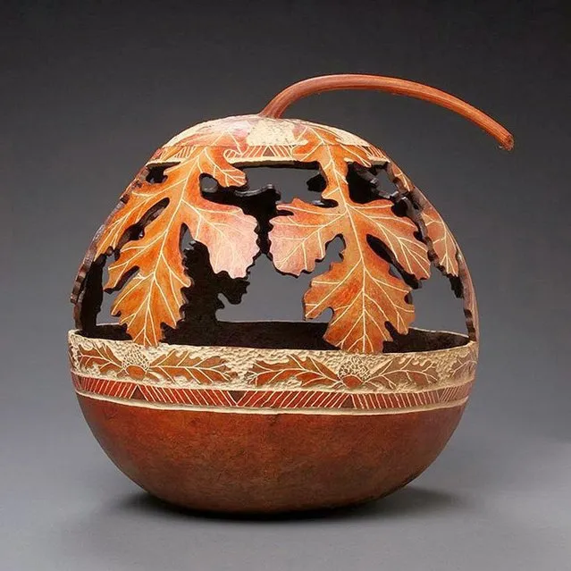 Pumpkin Carved Sculptures By Marilyn Sunderland