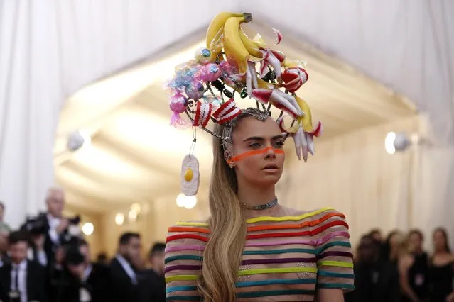 Cara Delevingne attends the 2019 Met Gala celebrating “Camp: Notes on Fashion” at the Metropolitan Museum of Art on May 06, 2019 in New York City. (Photo by Mario Anzuoni/Reuters)