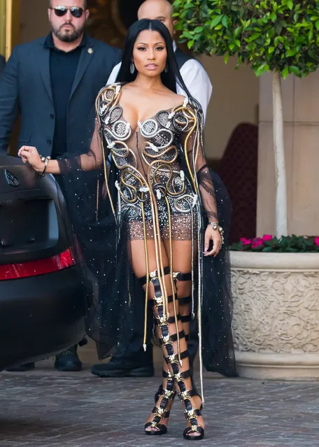 Nicki Minaj is seen on April 03, 2017 in Los Angeles, California. (Photo by TSM/Bauer-Griffin/GC Images)