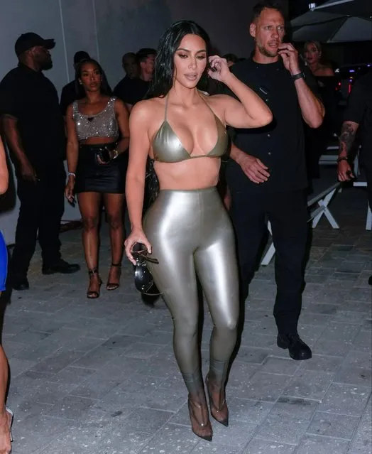 American socialite Kim Kardashian visits the SKIMS SWIM Miami pop-up shop on Saturday, March 19, 2022 in Miami, Florida. (Photo by J. Lee/Getty Images for ABA)
