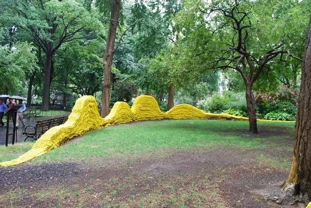 Red, Yellow, and Blue – A Cool Art Installation in Madison Square Park