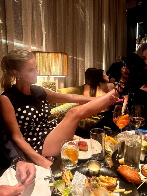 American socialite and fashion designer Nicky Hilton celebrates the end of NYFW on September 18, 2025. (Photo by nickyhilton/Instagram)