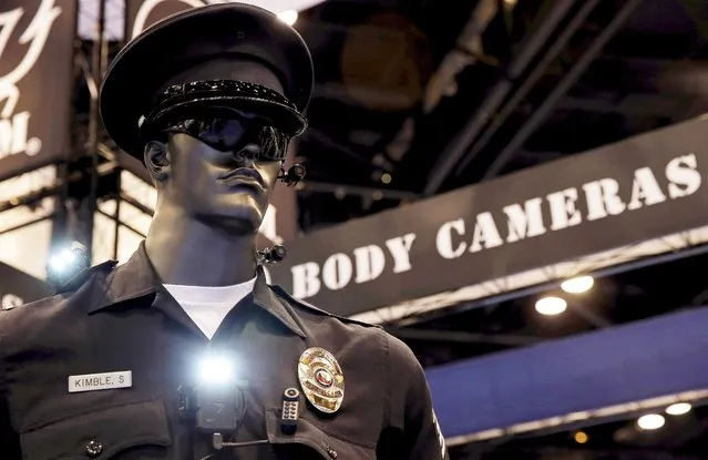 Police body cameras are seen on a mannequin at an exhibit booth by manufacturer Wolfcom at the International Association of Chiefs of Police conference in Chicago, Illinois, U.S. October 26, 2015. (Photo by Jim Young/Reuters)