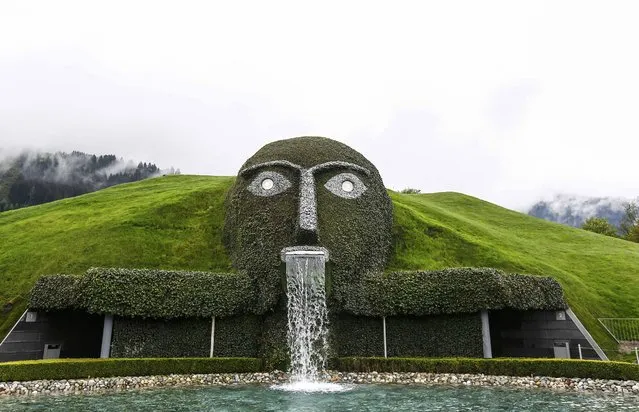 General view of the entrance to the Swarowski Crystal World museum on its reopening day following renovation, in the western Austrian village of Wattens April 30, 2015. (Photo by Dominic Ebenbichler/Reuters)