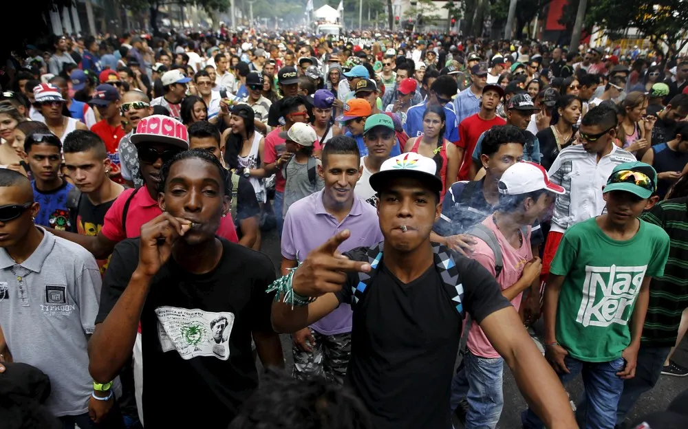 Colombian Pro-Legalization Demonstration