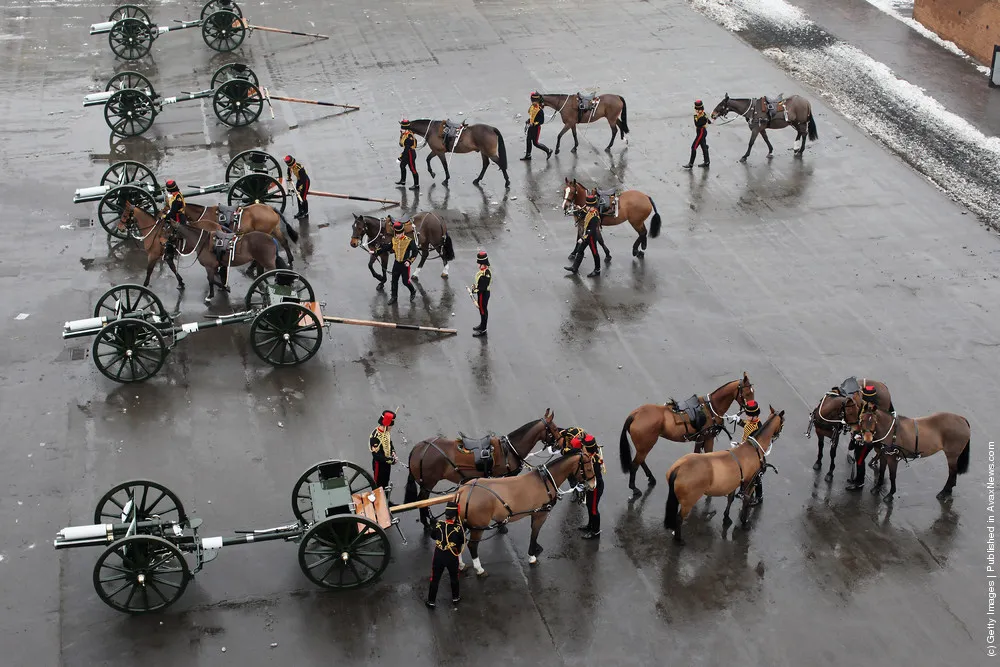 The King's Troop Royal Horse Artillery Prepare To Leave Their St. John's Wood Barracks For Woolwich