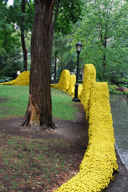 Red, Yellow, and Blue – A Cool Art Installation in Madison Square Park