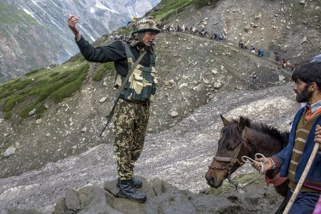 Thousands Of Hindu Pilgrims Take Part In Amarnath Yatra