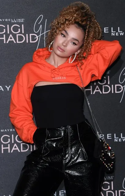 Sassy Ella attends the Gigi Hadid X Maybelline party held at “Hotel Gigi” on November 7, 2017 in London, England. (Photo by David Fisher/Rex Features/Shutterstock)