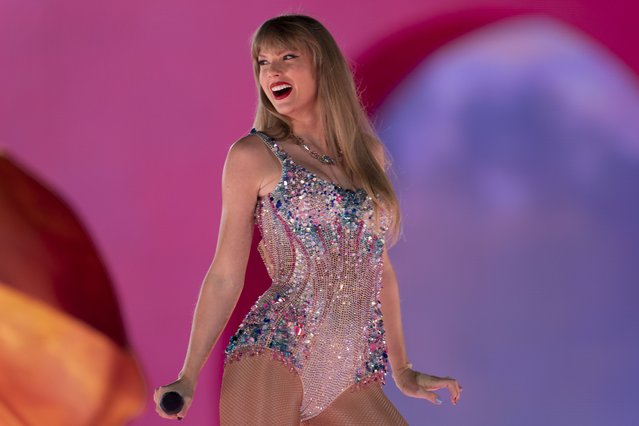 American singer-songwriter Taylor Swift performs during “The Eras Tour” in Nashville, Tenn., May 5, 2023. According to Spotify Wrapped, Swift was 2023's most-streamed artist globally, raking in more than 26.1 billion global streams since Jan. 1, 2023. That means the pop powerhouse has dethroned Puerto Rican reggaetón star Bad Bunny, who held the coveted title for three years in a row: 2020, 2021, and 2022. (Photo by George Walker IV/AP Photo)