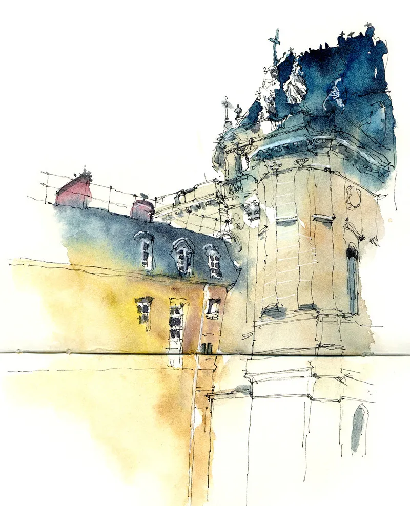 Architectural Watercolors by Sunga Park