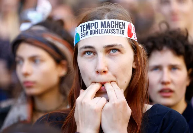 People attend a demonstration calling for action on climate change during the “Fridays for Future” demonstration in Aachen, Germany, June 21, 2019. (Photo by Thilo Schmuelgen/Reuters)