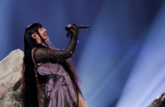 TEYA DORA, representing Serbia, performs “RAMONDA” during the Grand Final of the 2024 Eurovision Song Contest, in Malmo, Sweden, on May 11, 2024. (Photo by Leonhard Foeger/Reuters)