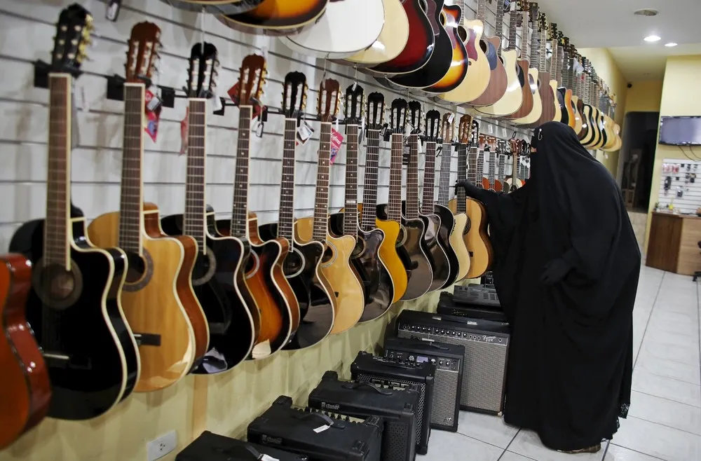 Burqa-clad Heavy Metal Musician