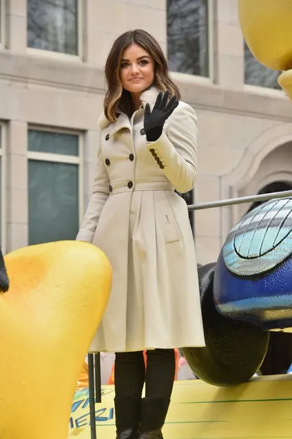 Lacy Hale attends  the 88th Annual Macy's Thanksgiving Day Parade on November 27, 2014 in New York City. (Photo by Theo Wargo/Getty Images)