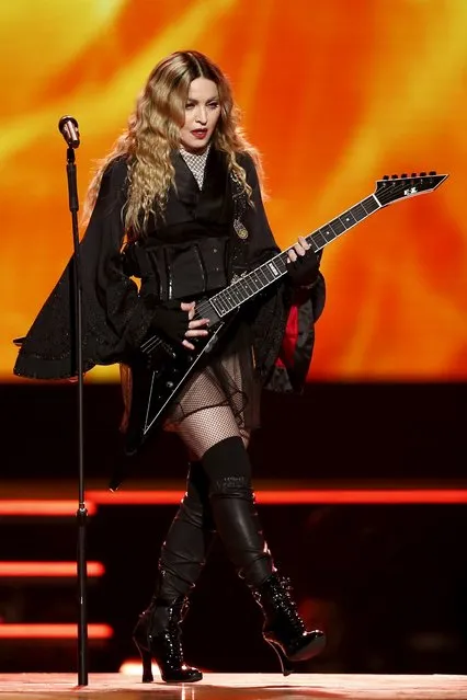 Singer Madonna performs during her concert at the AccorHotels Arena in Paris, France, December 9, 2015, on her Rebel Heart Tour. (Photo by Benoit Tessier/Reuters)