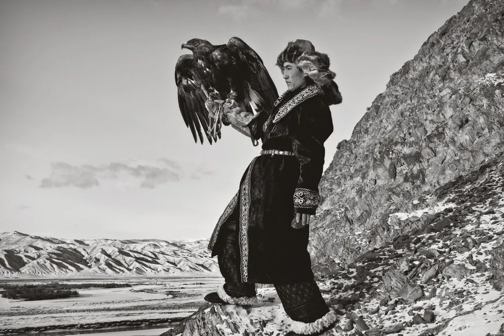 Mongolian Kazakhs Hunting with Eagles