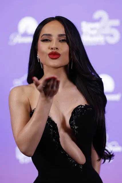American singer Becky G attends Save The Music Foundation's 25th Anniversary Celebration at NeueHouse Hollywood on November 01, 2023 in Hollywood, California. (Photo by Frazer Harrison/Getty Images)