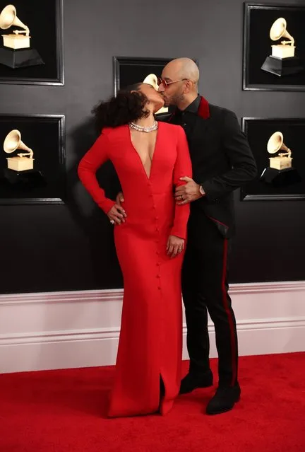 Alicia Keys and Swizz Beat arrive at the 61st annual Grammy Awards at the Staples Center on Sunday, February 10, 2019, in Los Angeles. (Photo by Lucy Nicholson/Reuters)
