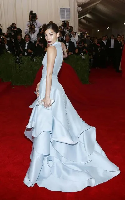 U.S. model Lily Aldridge arrives for the Metropolitan Museum of Art Costume Institute Gala 2015 celebrating the opening of “China: Through the Looking Glass” in Manhattan, New York May 4, 2015. (Photo by Andrew Kelly/Reuters)