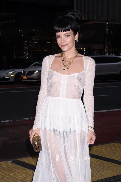 English singer-songwriter Lily Allen is seen on March 18, 2022 in New York City. (Photo by Splash News and Pictures)