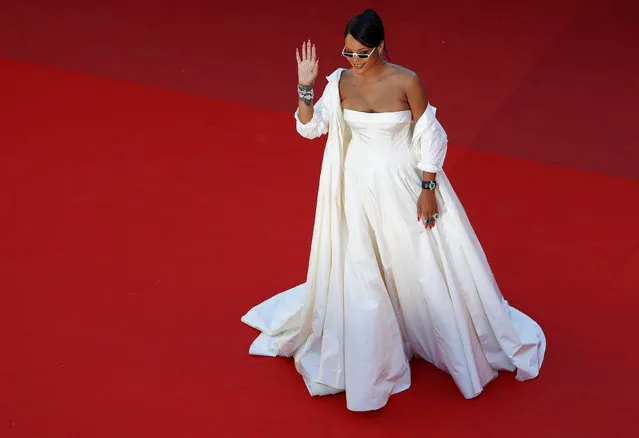 Singer Rihanna attends the “Okja” screening during the 70th annual Cannes Film Festival at Palais des Festivals on May 19, 2017 in Cannes, France. (Photo by Eric Gaillard/Reuters)