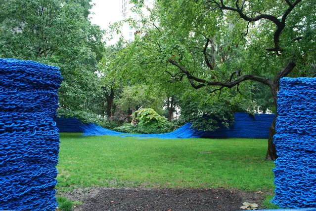 Red, Yellow, and Blue – A Cool Art Installation in Madison Square Park