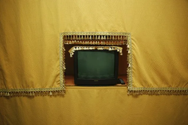 A television set is seen inside a home in Rabat's Medina September 23, 2014. (Photo by Damir Sagolj/Reuters)