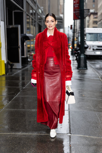 American socialite Olivia Palermo is seen in Midtown on March 24, 2025 in New York City. (Photo by TheStewartofNY/GC Images)