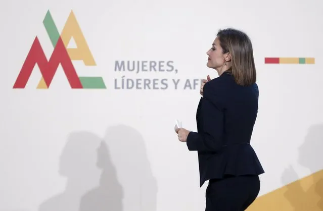 Spain's Queen Letizia attends a Mujeres por Africa foundation meeting in Madrid, Spain, November 16, 2015. (Photo by Juan Medina/Reuters)
