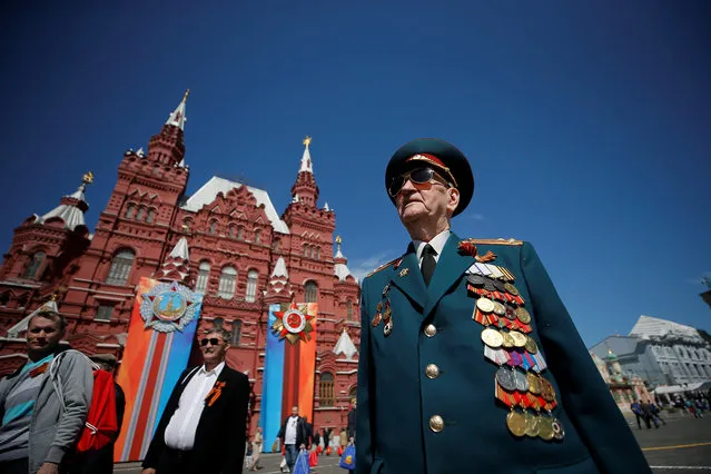 A veteran attends the Victory Day parade in Moscow, Russia on May 09, 2018. (Photo by Maxim Shemetov/Reuters)