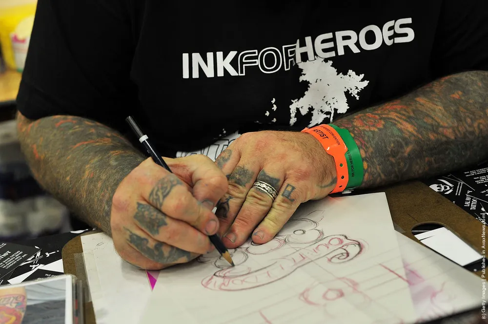 Tattoo Artists Participate In Ink For Heroes To Aid Injured Soldiers