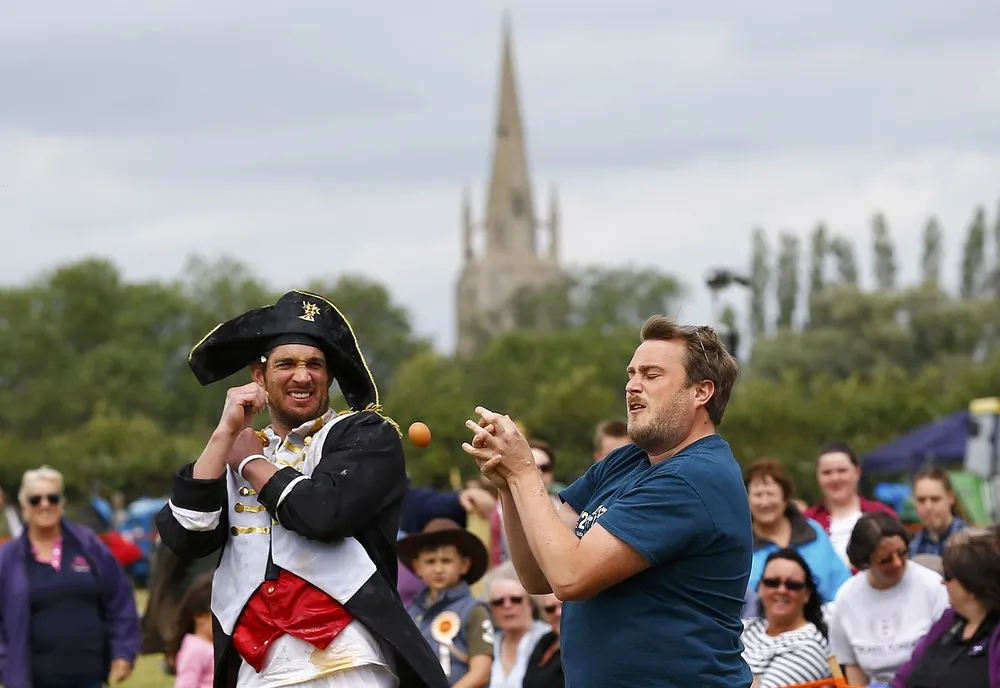 “Caution! Flying Eggs!”