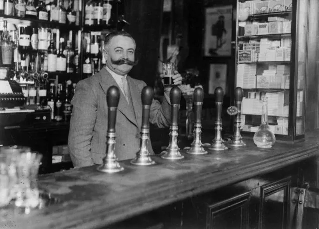 Victor Berlemont, a French publican working in an establishment of London's Soho, circa 1939. (Photo by General Photographic Agency/Getty Images)