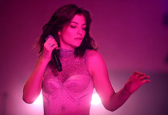 Singer Lorde performs on the Coachella Stage during day 3 of the Coachella Valley Music And Arts Festival (Weekend 1) at the Empire Polo Club on April 16, 2017 in Indio, California. (Photo by Christopher Polk/Getty Images for Coachella)