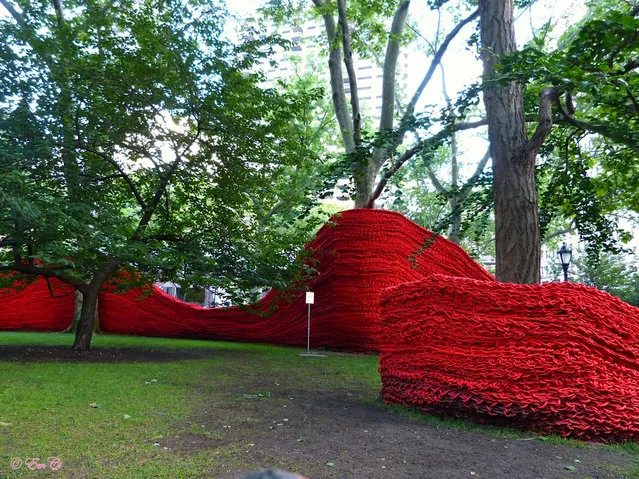 Red, Yellow, and Blue – A Cool Art Installation in Madison Square Park