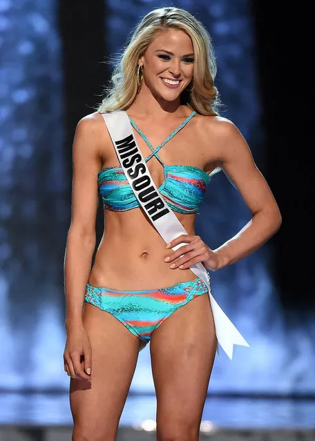 Miss Missouri USA Sydnee Stottlemyre competes in the swimsuit competition during the 2016 Miss USA pageant preliminary competition at T-Mobile Arena on June 1, 2016 in Las Vegas, Nevada. (Photo by Ethan Miller/Getty Images)