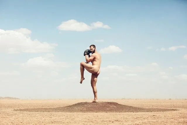 Arizona City, AZ. March 28, 2016: Chicago Cubs' pitcher Jake Arrieta. (Photo by Marcus Eriksson for ESPN The Magazine Body Issue)
