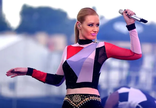 Iggy Azalea performs at the 2014 iHeartRadio Music Festival Village. (Photo by Isaac Brekken/Getty Images for Clear Channel)