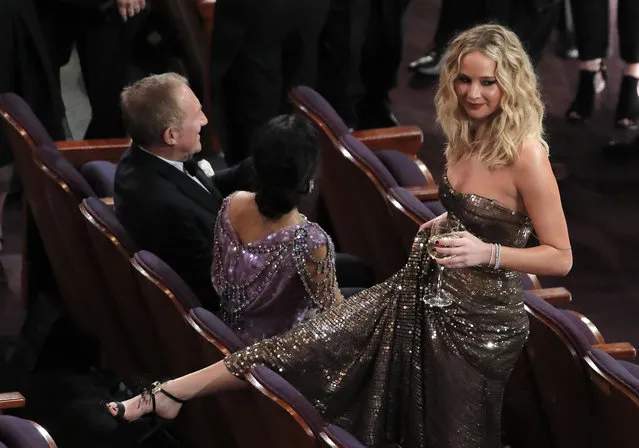 Actor Jennifer Lawerence in the audience during the 90th Annual Academy Awards at the Dolby Theatre at Hollywood & Highland Center on March 4, 2018 in Hollywood, California. (Photo by Lucas Jackson/Reuters)