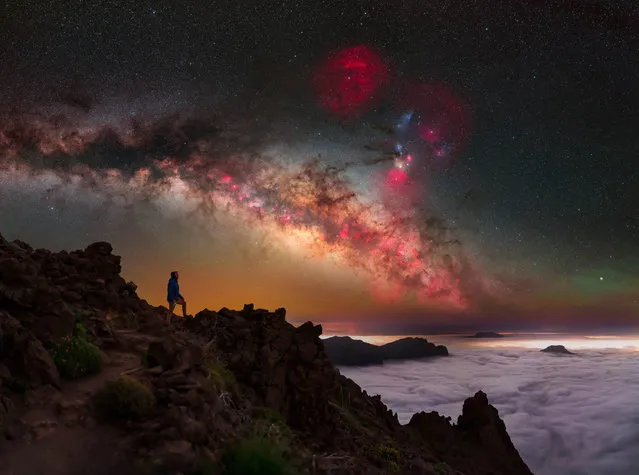 “The La Palma Astroexperience” by Jakob Sahner; La Palma, Spain. Travel blog Capture The Atlas in the last decade of May 2023 has revealed the sensational images that have wowed the judges to collected honours at the annual Milky Way Photographer of the Year competition. La Palma and the Canary Islands are ideal for astrophotography due to the trade wind clouds that sit at around 1000 meters. Being above these clouds makes it clear enough for capturing images, provided there is no haze or high cirrus clouds. (Photo by akob Sahner/Capture Media Agency)