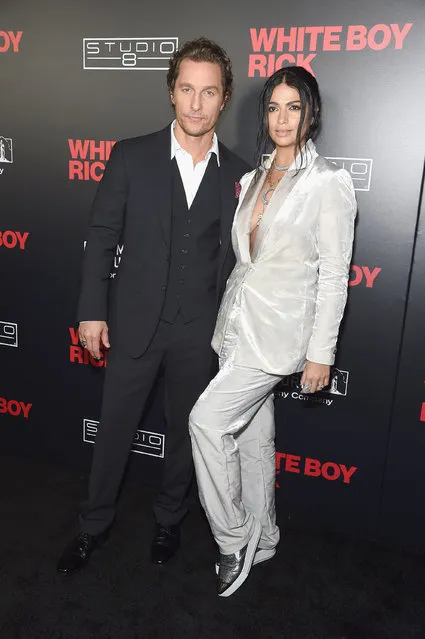 Actor Matthew McConaughey and model and designer Camila Alves attend the New York Special Screening of “White Boy Rick” at the Paris Theater on September 12, 2018 in New York City. (Photo by Gary Gershoff/WireImage)