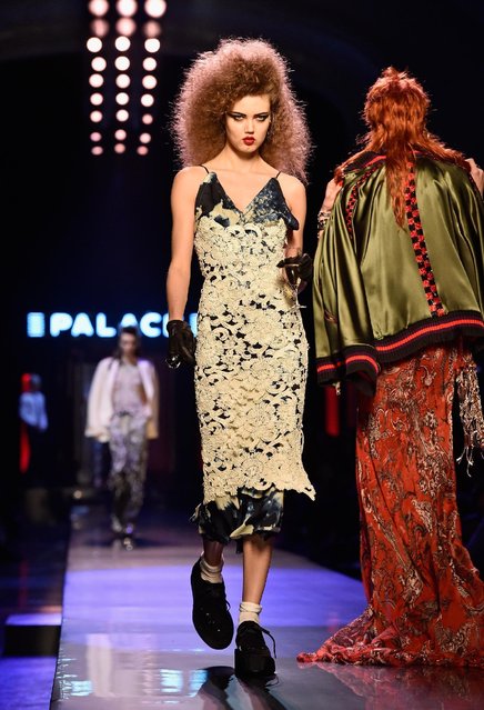 Lindsey Wixson walks the runway during the Jean Paul Gaultier Spring Summer 2016 show as part of Paris Fashion Week on January 27, 2016 in Paris, France. (Photo by Pascal Le Segretain/Getty Images)