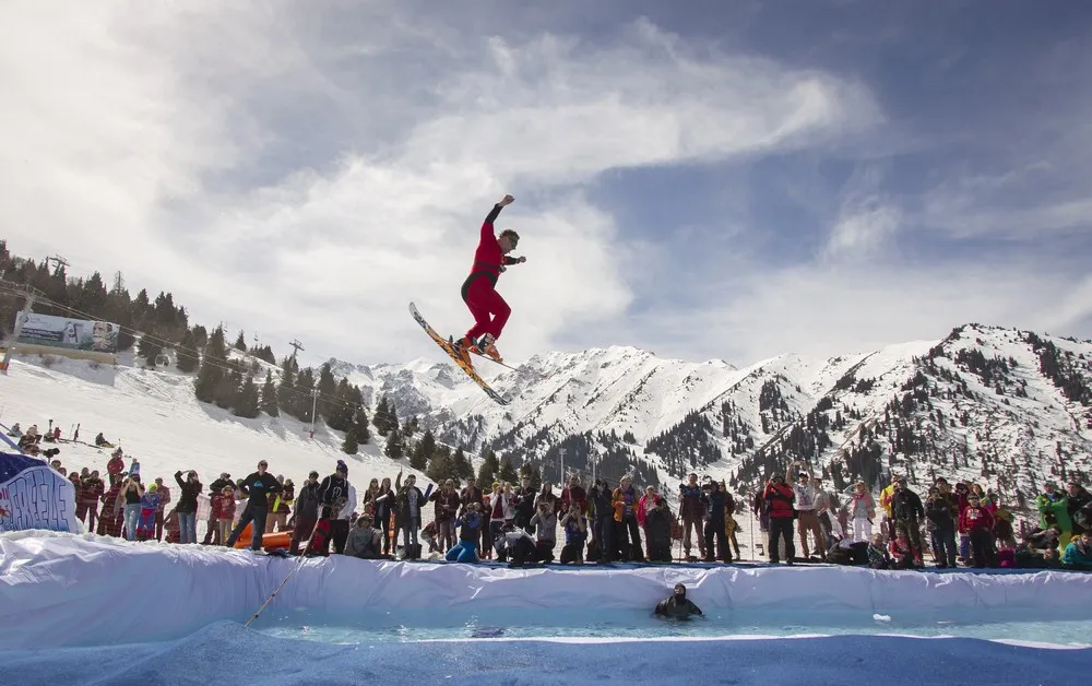 Red Bull Jump and Freeze Competition in Kazakhstan