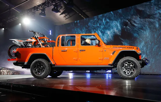 The 2020 Jeep Gladiator Rubicon is introduced during a Jeep press conference at the Los Angeles Auto Show in Los Angeles on November 28, 2018. (Photo by Mike Blake/Reuters)