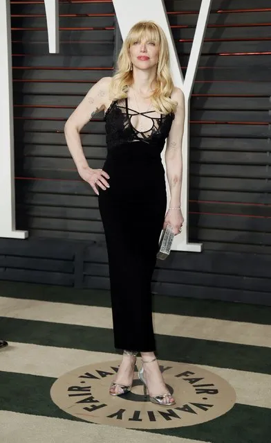 Musician Courtney Love arrives at the Vanity Fair Oscar Party in Beverly Hills, California February 28, 2016. (Photo by Danny Moloshok/Reuters)