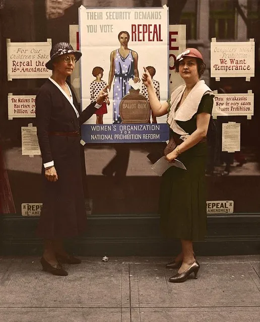 Women and the ballot box: Women’s Organization for National Prohibition Reform, 1932. (Photo by Tom Marshall/Mediadrumworld)